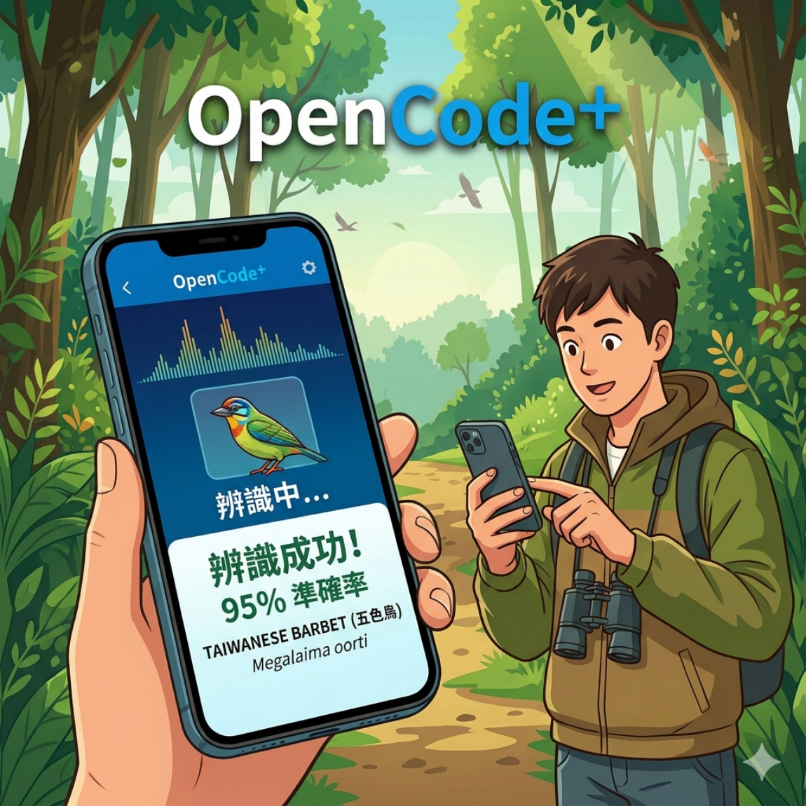 OpenCode+全新工具鏈，開發辨識鳥叫聲手機APP