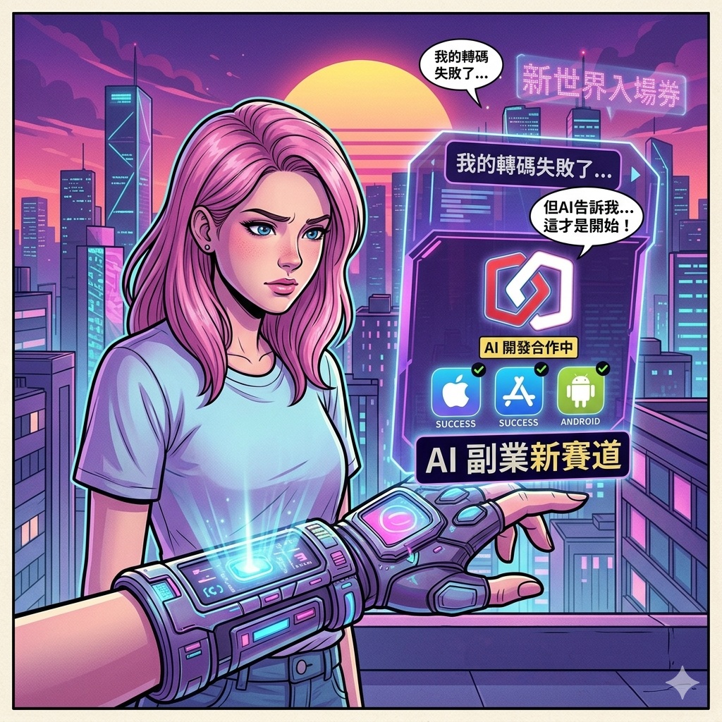 普通人可以用AI做什麼？ 轉碼失敗，我卻從AI手中拿到了新世界的入場券