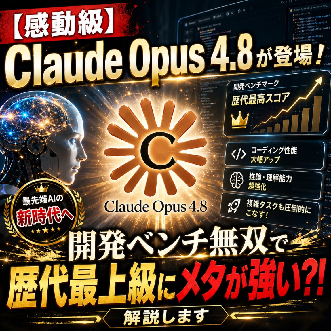 Claude Opus 4.8 が登場！