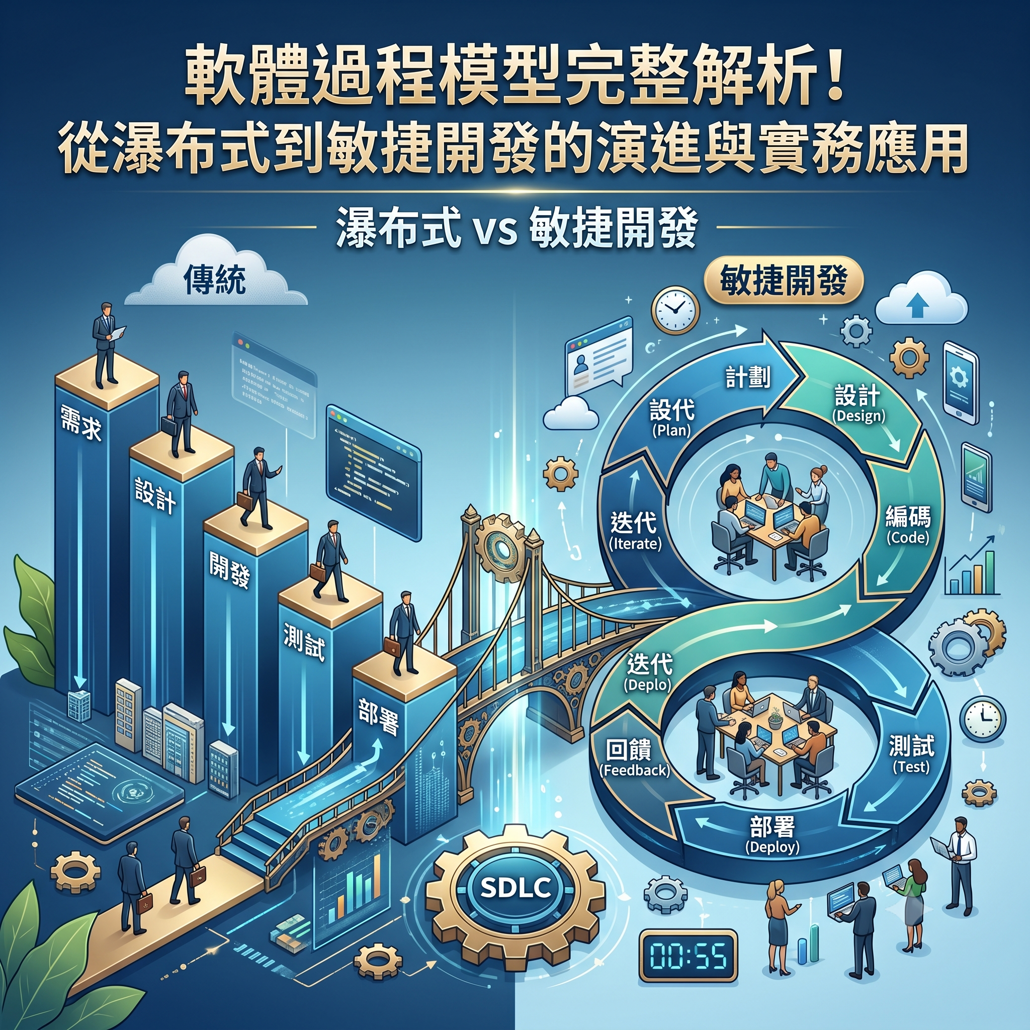 軟體過程模型完整解析！從瀑布式到敏捷開發的演進與實務應用