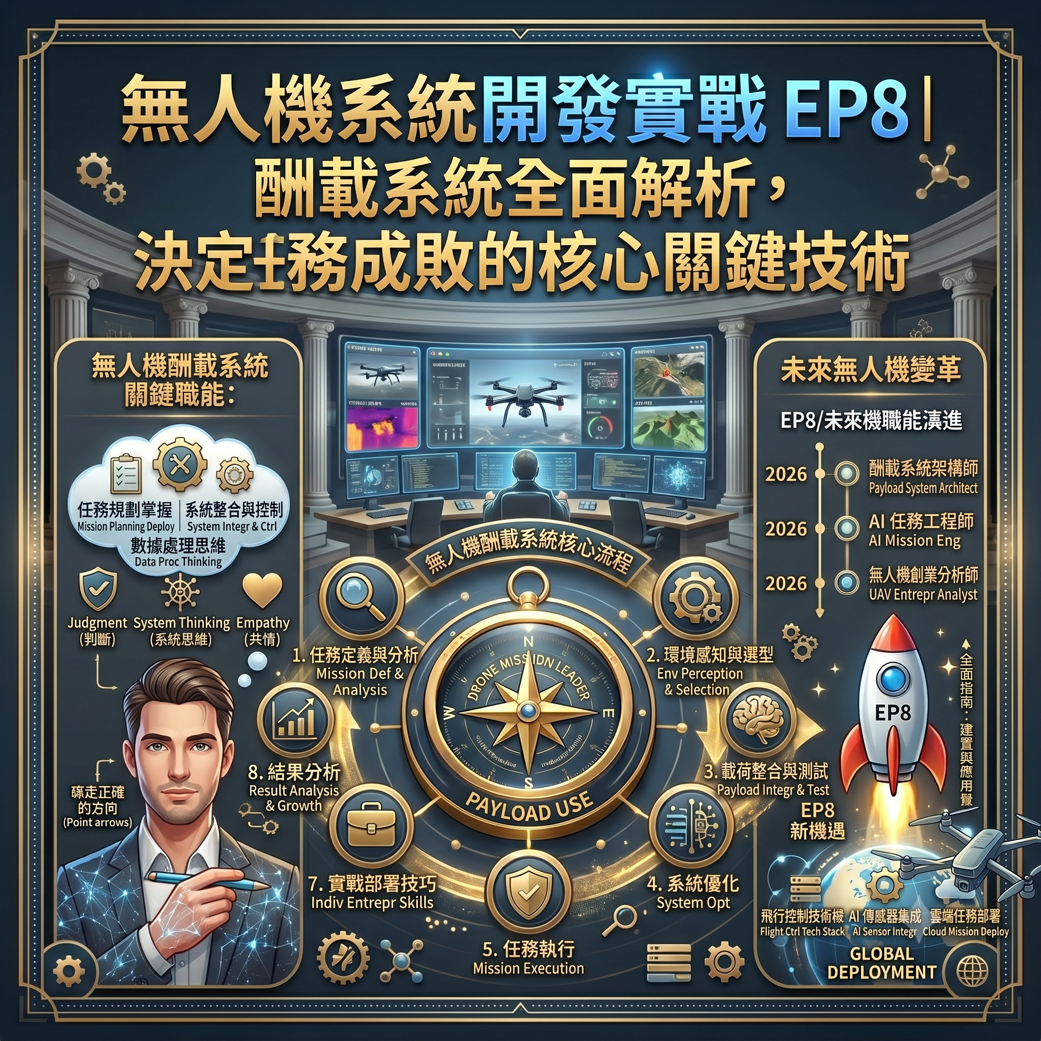 無人機系統開發實戰 EP8｜酬載系統全面解析，決定任務成敗的核心關鍵技術