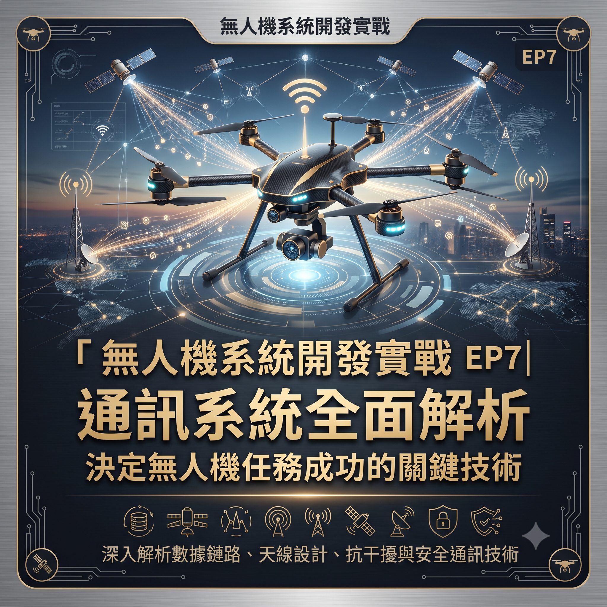 無人機系統開發實戰 EP7｜通訊系統全面解析，決定無人機任務成功的關鍵技術