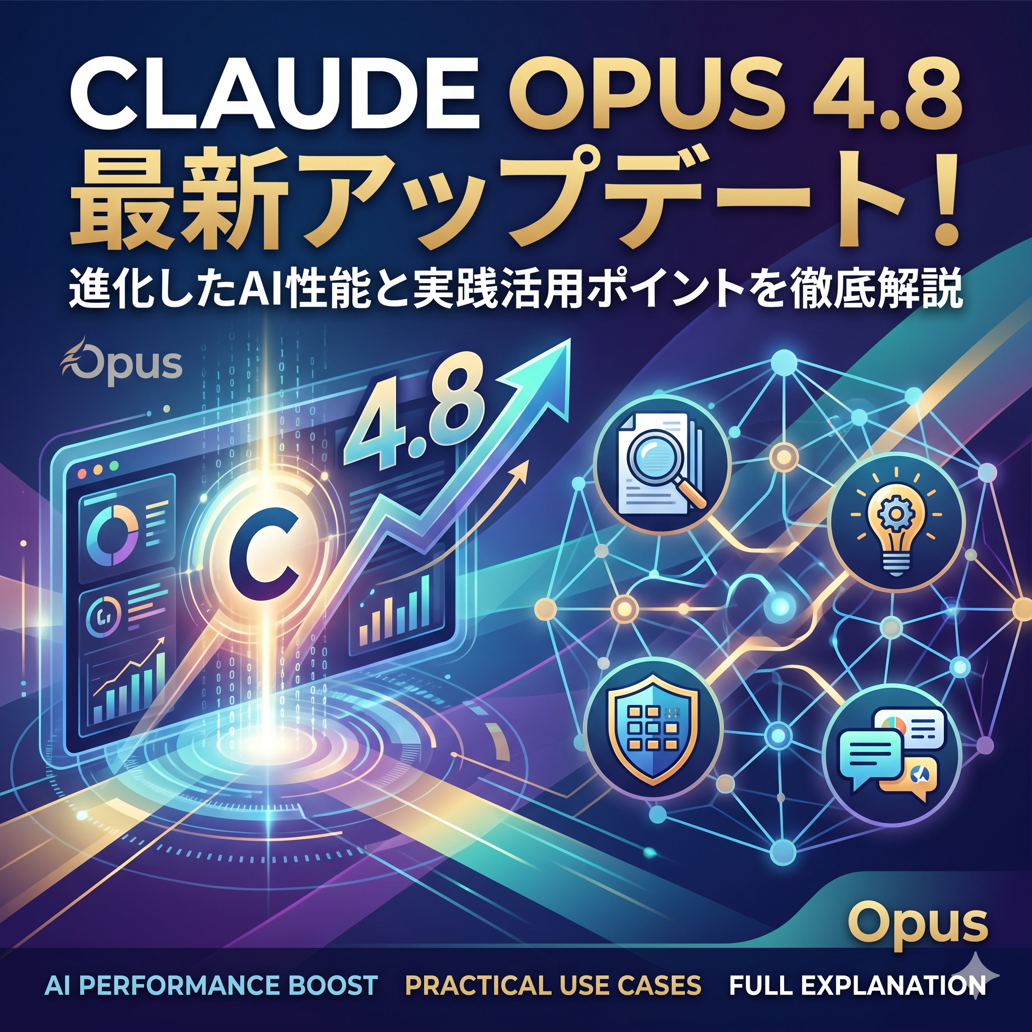 Claude Opus 4.8最新アップデート！進化したAI