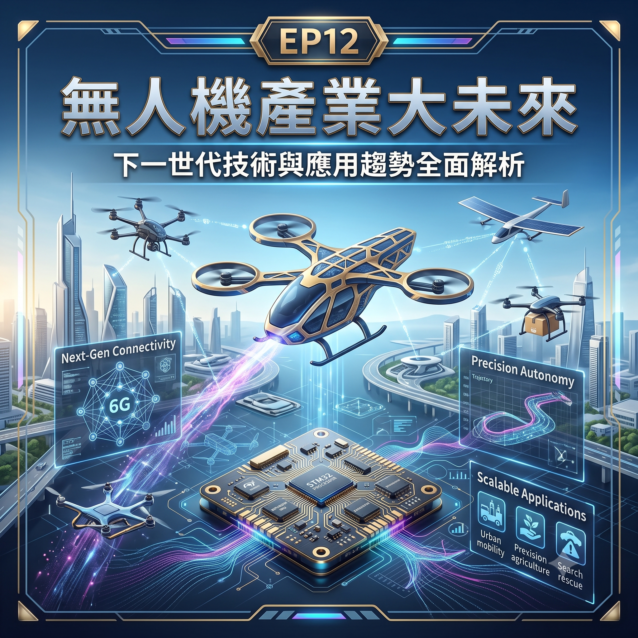 無人機系統開發實戰 EP12｜無人機產業大未來，下一世代技術與應用趨勢全面解析