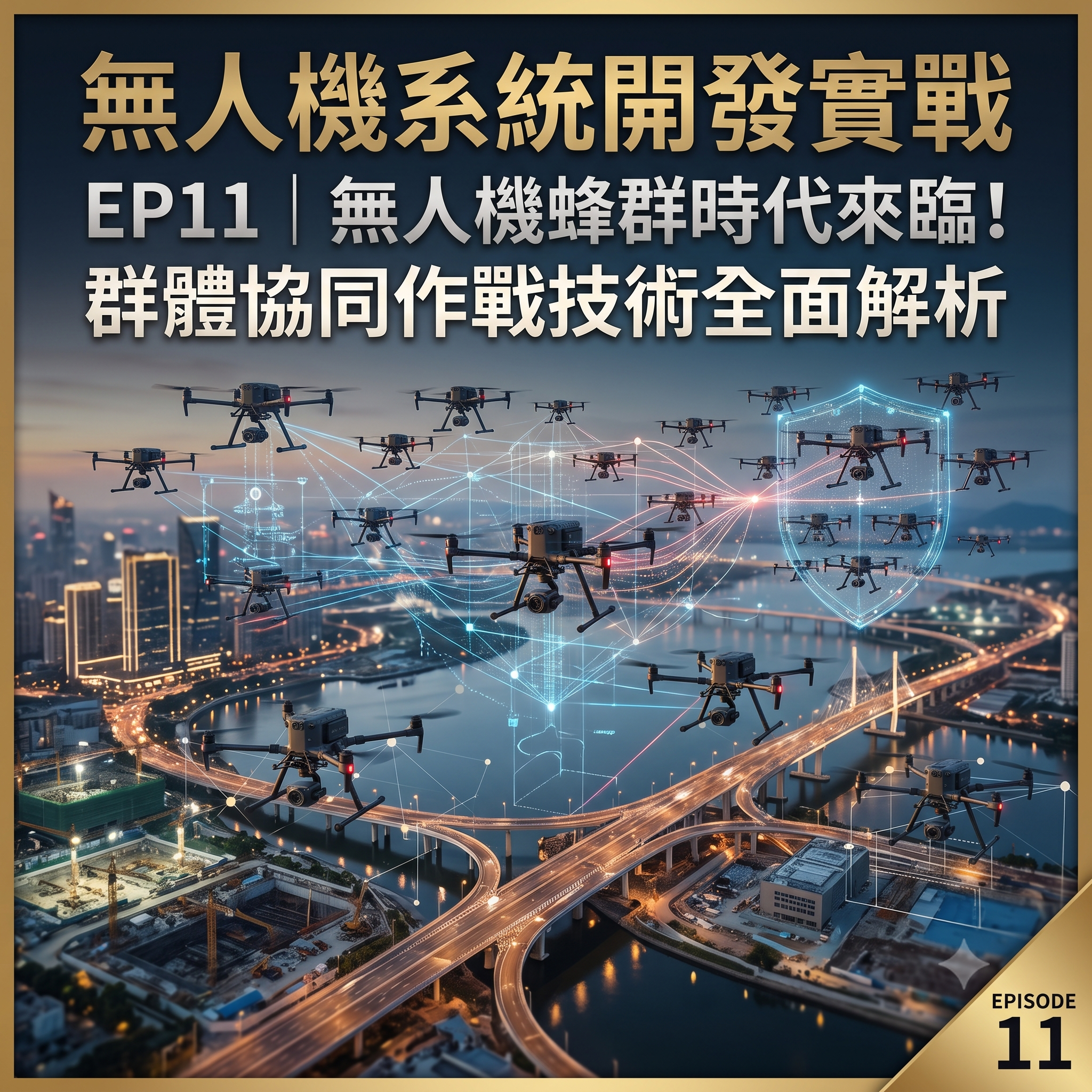 無人機系統開發實戰 EP11｜無人機蜂群時代來臨！群體協同作戰技術全面解析