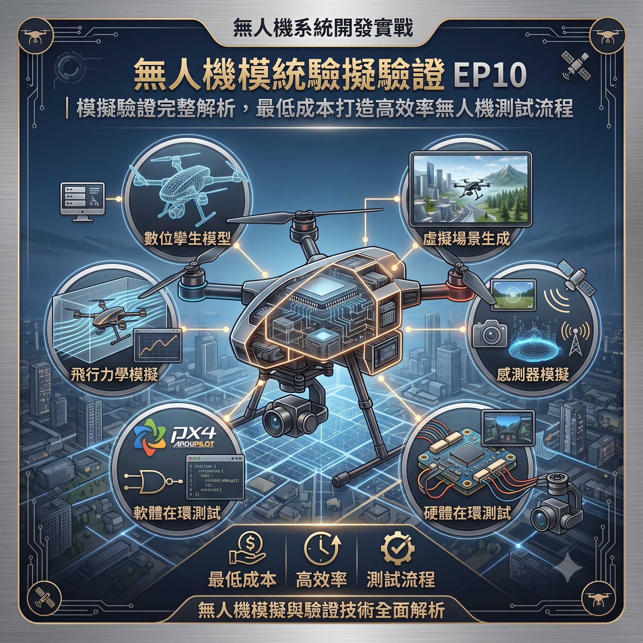 無人機系統開發實戰 EP10｜模擬驗證完整解析，最低成本打造高效率無人機測試流程