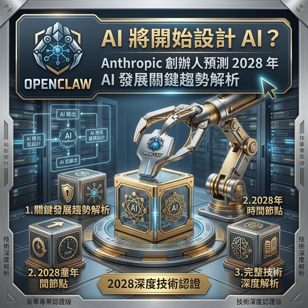 AI 將開始設計 AI？Anthropic 創辦人預測 2028 年 AI 發展關鍵趨勢解析