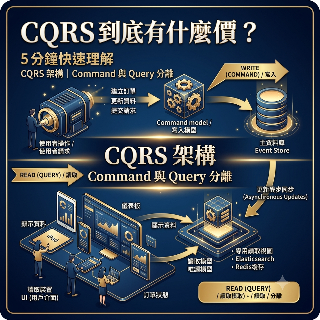 CQRS 到底有什麼價值？5 分鐘快速理解 Command 