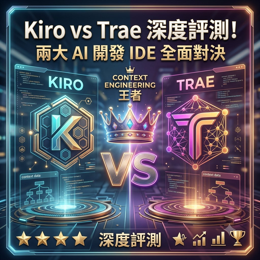 Kiro vs Trae 深度評測！兩大 AI 開發 IDE 全面對決，誰才是 Context Engineering 最強王者？