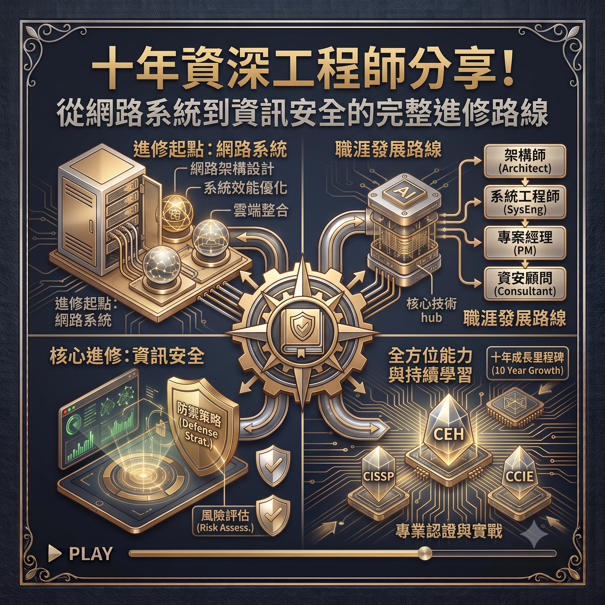 十年資深工程師分享！從網路系統到資訊安全的完整進修路線
