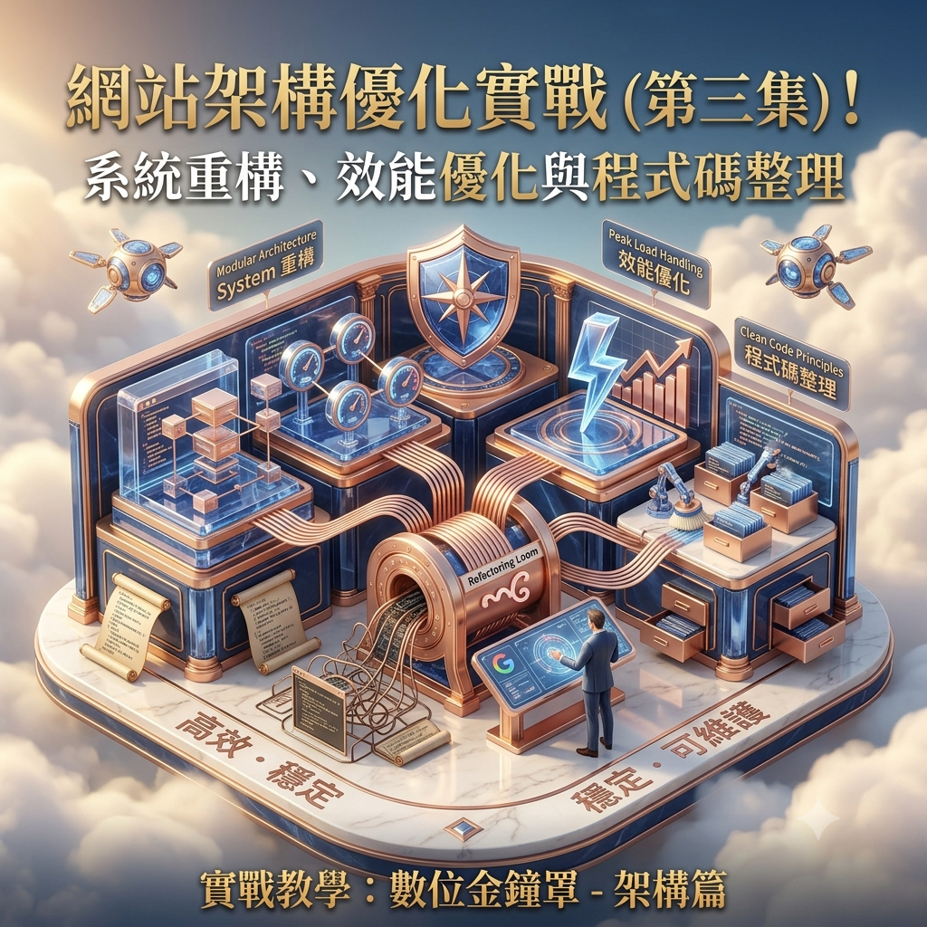 網站架構優化實戰（第三集）！系統重構、效能優化與程式碼整理