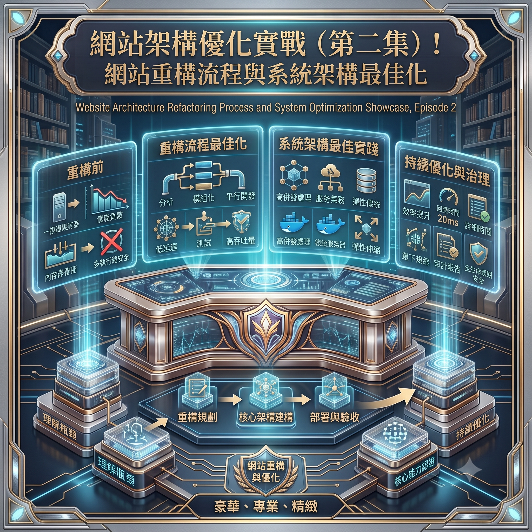 網站架構優化實戰（第二集）！網站重構流程與系統架構最佳化